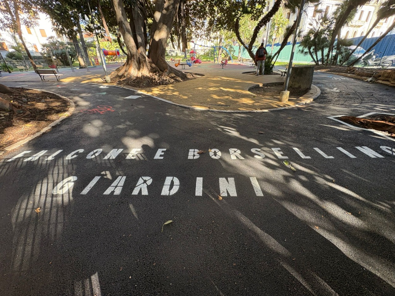 Inaugurati i giardini Falcone Borsellino dopo il restyling