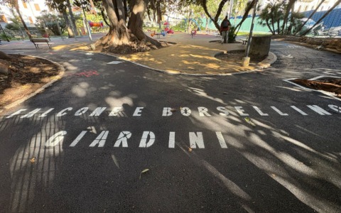 Inaugurati i giardini Falcone Borsellino dopo il restyling