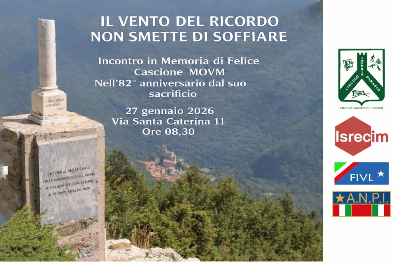 “Il vento del ricordo non smette di soffiare”: Imperia ricorda Felice Cascione