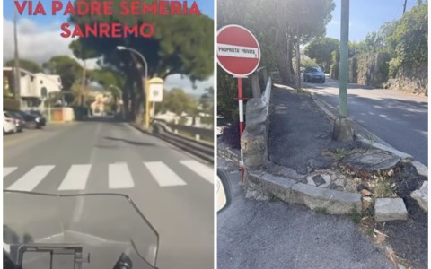 Via Padre Semeria (pericoloso) campo di battaglia. Il video dell’ex consigliere di Sanremo