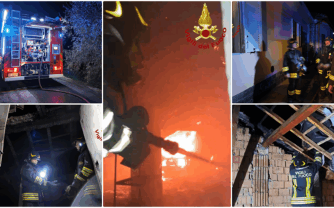 Canna fumaria in fiamme a Dolcedo, brucia tutto il tetto