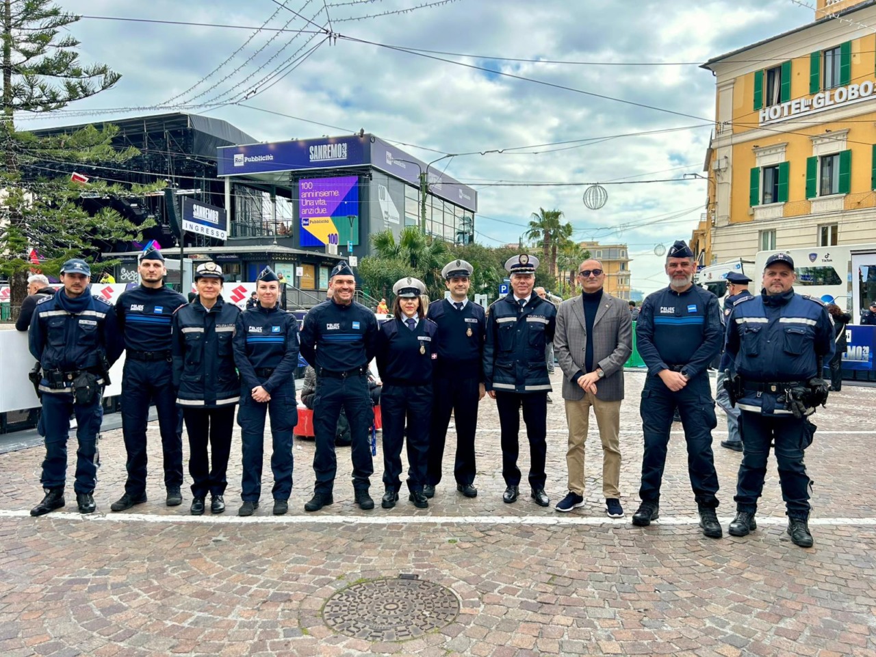 Sanremo: pattuglie miste italo-francesi durante il Festival