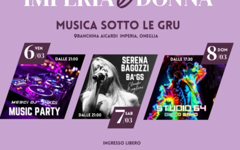 Imperia celebra l’universo femminile con “Musica sotto le gru”