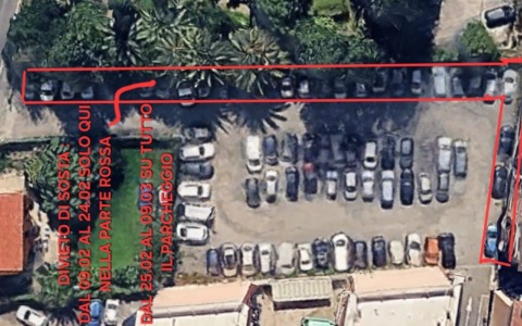 Vallecrosia: occhio ai divieti per i lavori nel parcheggio tra via San Vincenzo e via Giovanni XXIII