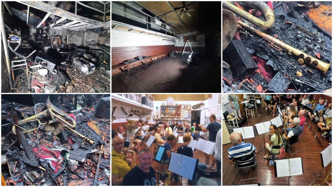 Bufera a Diano, la protesta della banda musicale senza sede