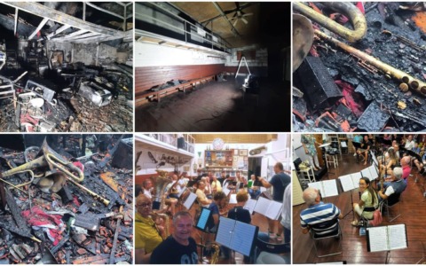 Bufera a Diano, la protesta della banda musicale senza sede