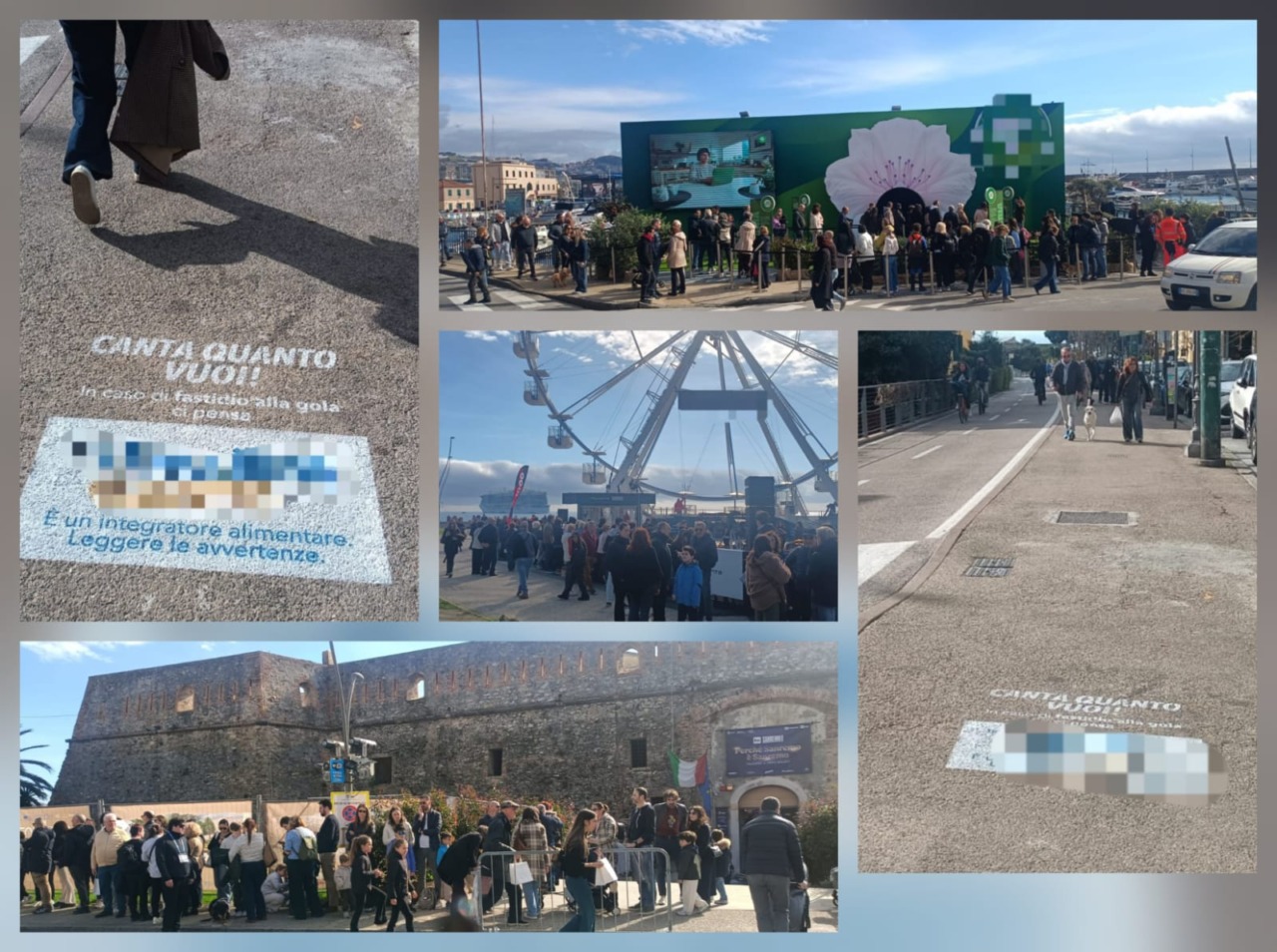 Brandizzati per il Festival anche i marciapiedi di Sanremo