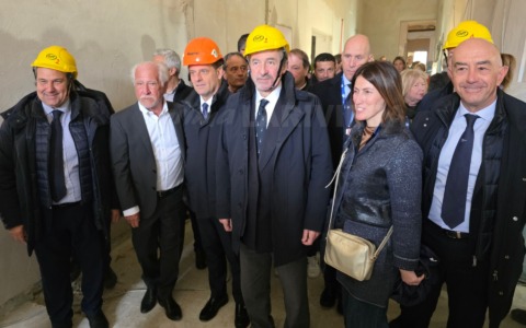 Sopralluogo di Bucci e Scajola nella Pigna di Sanremo, un restyling da 10 milioni