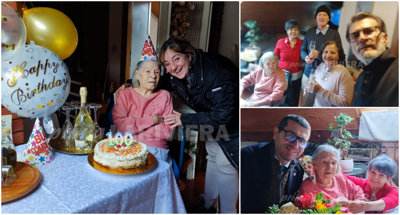 Sanremo festeggia i 100 anni di Virginia, rientrata in Italia dal Venezuela