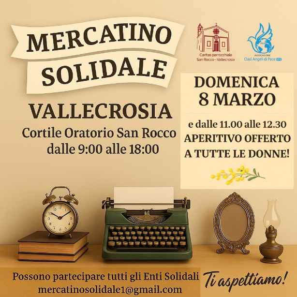 A Vallecrosia l’8 marzo fiorisce la solidarietà nel cortile dell’Oratorio San Rocco