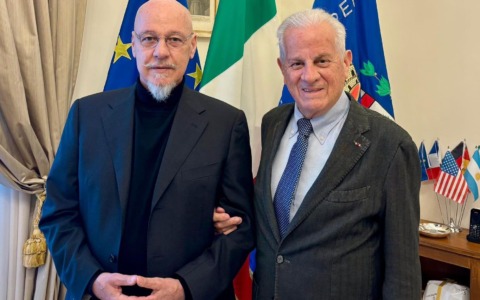 Il sindaco Scajola incontra Pilo uno dei fondatori di Forza Italia