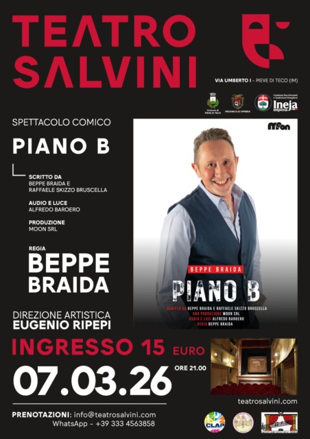 Beppe Braida al teatro Salvini di Pieve di Teco
