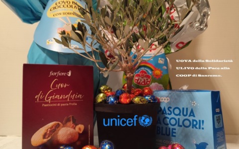 Unicef Pasqua 2026 : Uova della Solidarietà ed Ulivo della Pace alla Coop di Sanremo