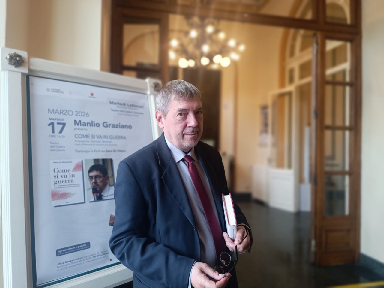 Il politologo a Sanremo: «Scivoliamo verso la Terza Guerra Mondiale»