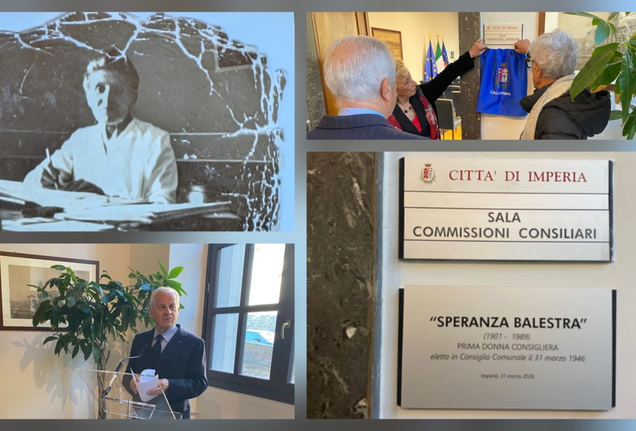 “Sala Speranza Balestra”: l’aula commissioni del Municipio intitolata alla prima donna eletta consigliere comunale a Imperia
