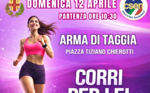A Taggia torna “Corri per lei”