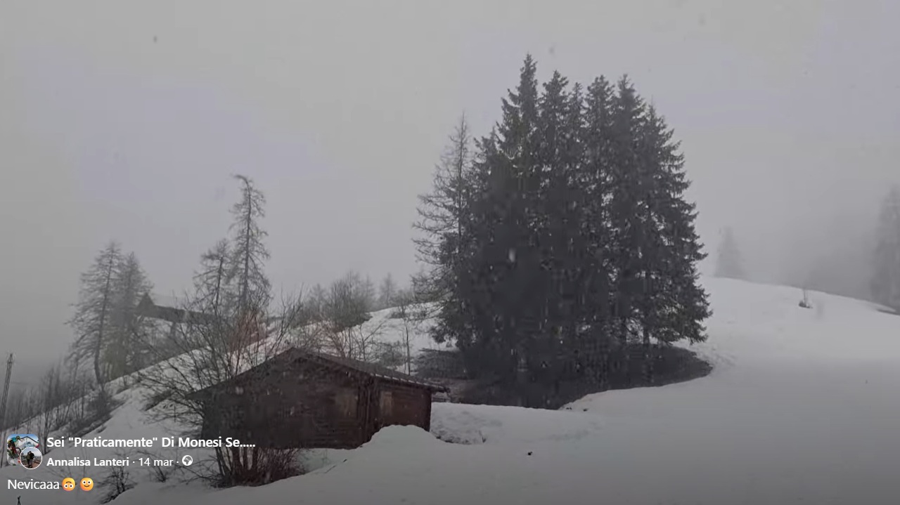 Super nevicata a Monesi: “E’ tutto bianco, sembra Natale!”