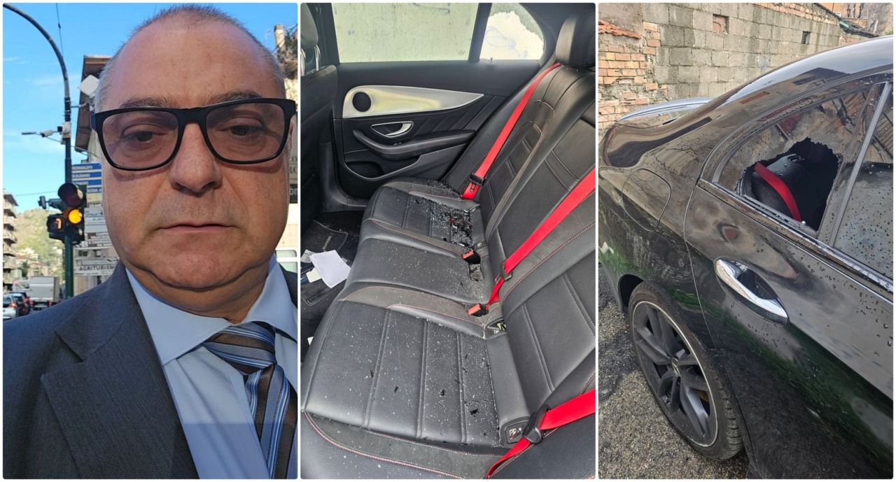 Vandalizzata l’auto del sindaco di Vallecrosia Fabio Perri. Le foto