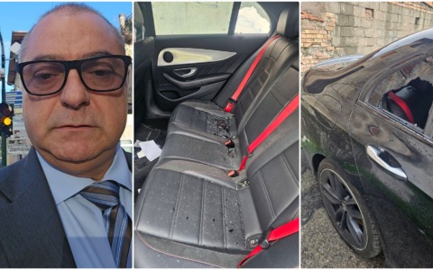 Vandalizzata l’auto del sindaco di Vallecrosia Fabio Perri. Le foto