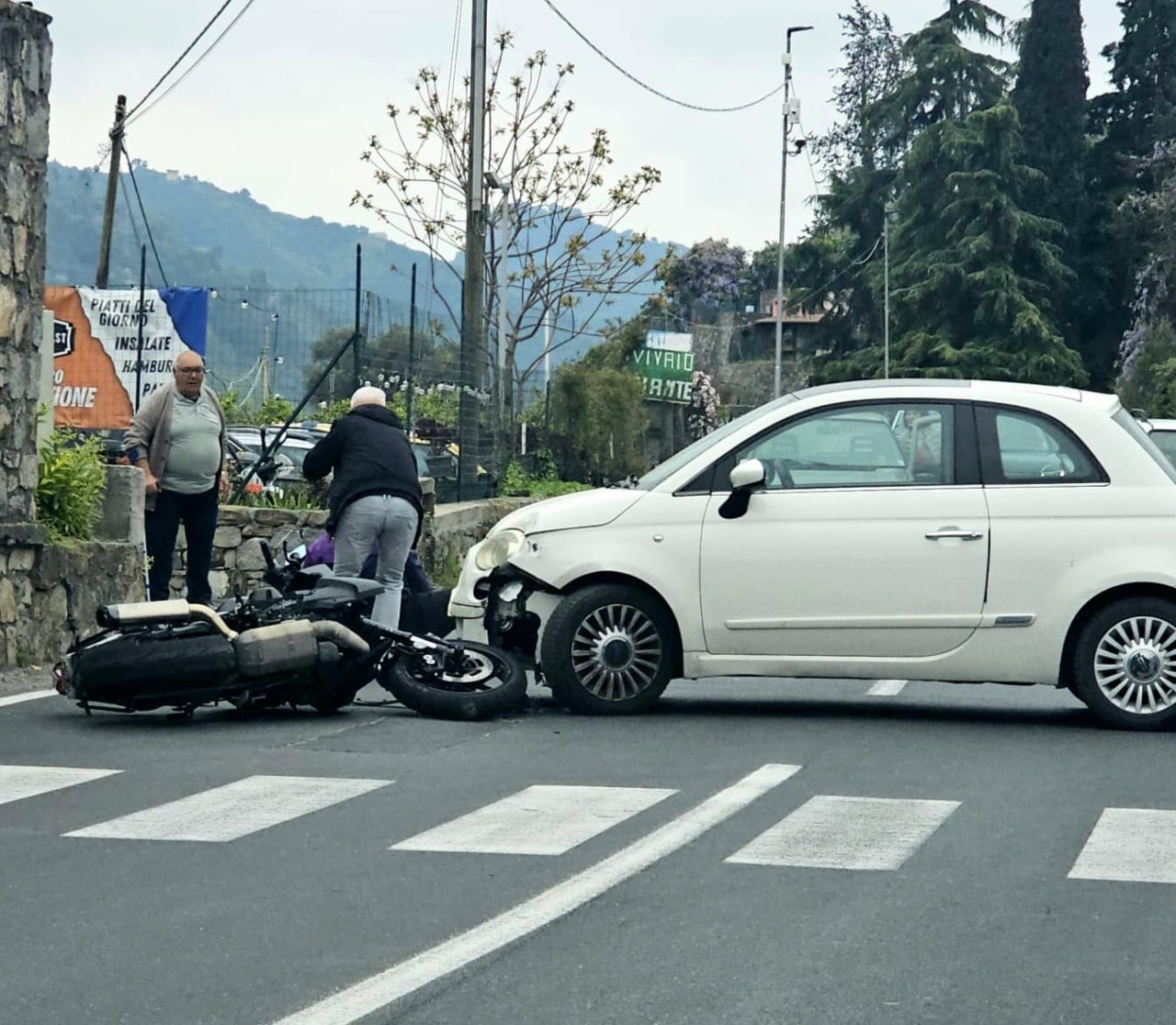 Scontro auto-moto a Dolceacqua