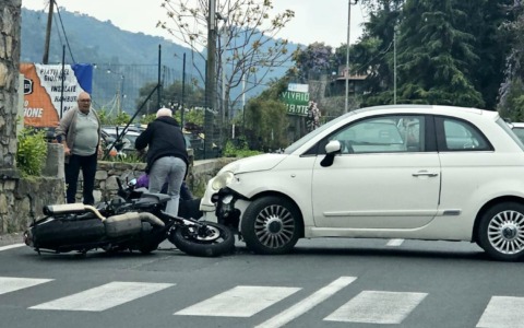 Scontro auto-moto a Dolceacqua