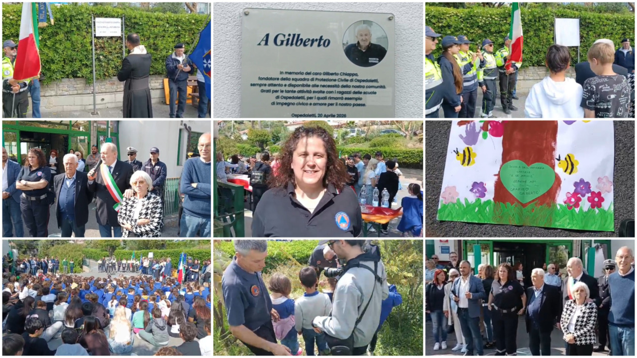 Piazzale delle scuole intitolato a Gilberto Chiappa, papà della Protezione Civile