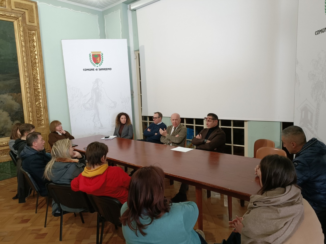 Piazza Colombo pedonale durante i lavori di riqualificazione