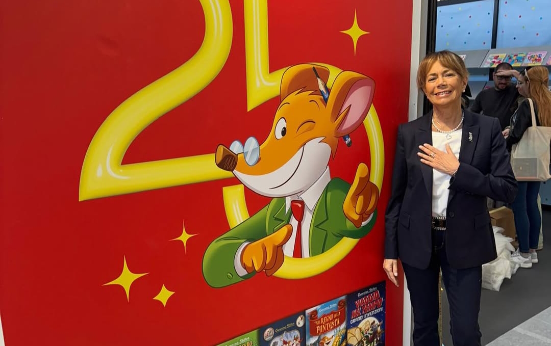 Elisabetta Dami con Geronimo Stilton