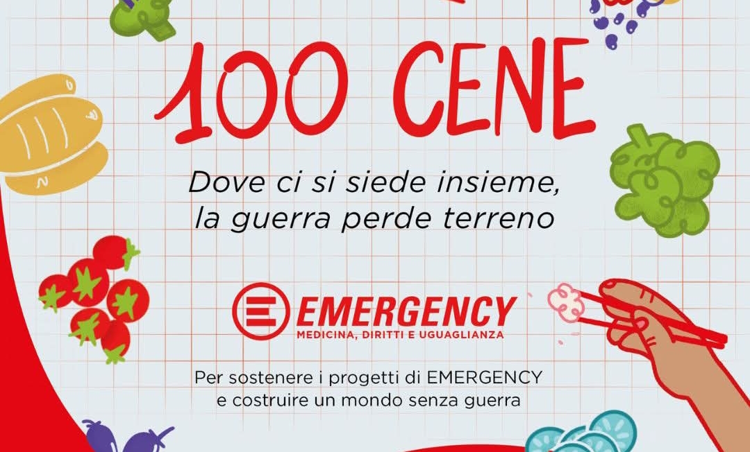 Salsadrena per la pace: 100 cene per Emergency