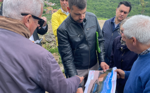 Sopralluogo della Provincia alla diga di Aquila d’Arroscia