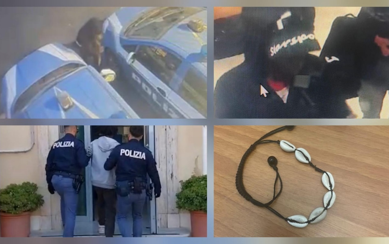 Tradito da un bracciale e arrestato l’uomo che ha forato i pneumatici di 5 auto della polizia a Ventimiglia