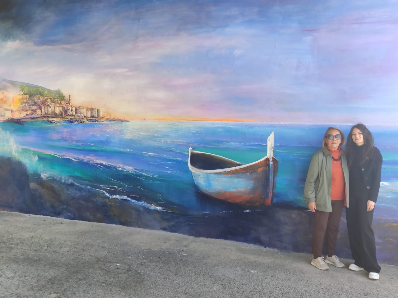 Quasi ultimato il mega murale di Santo Stefano al Mare