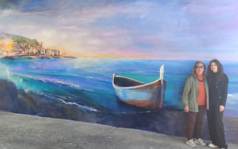Quasi ultimato il mega murale di Santo Stefano al Mare