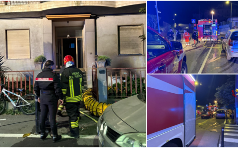 Brucia una cantina a Ventimiglia, sgomberato palazzo nelle notte