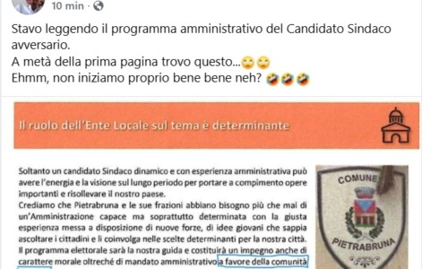 Il programma elettorale a Pietrabruna copiato da quello di Alassio?
