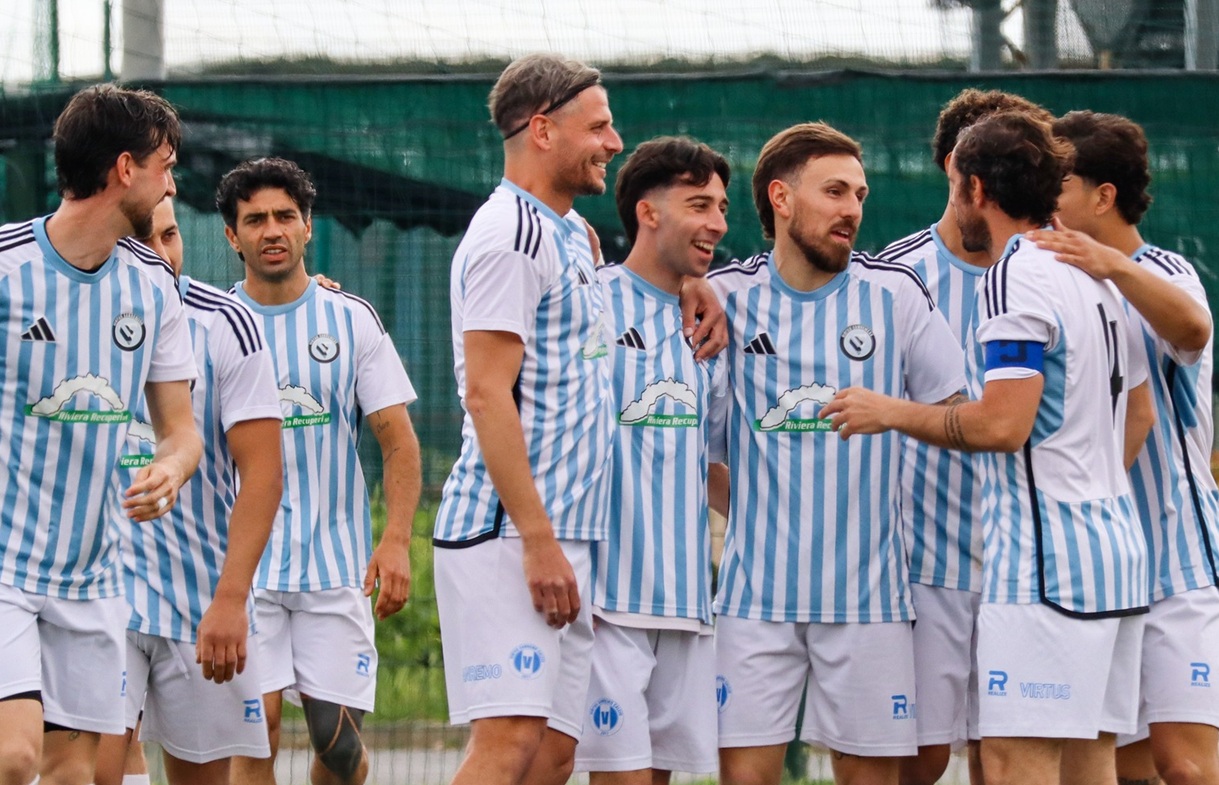 La Virtus Sanremese ha vinto il campionato e sale in Promozione. Battuto l’Ospedaletti per 2-1