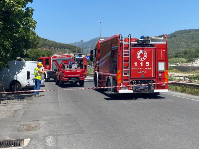 Doppia fuga di gas a Imperia: scuola e argine destro