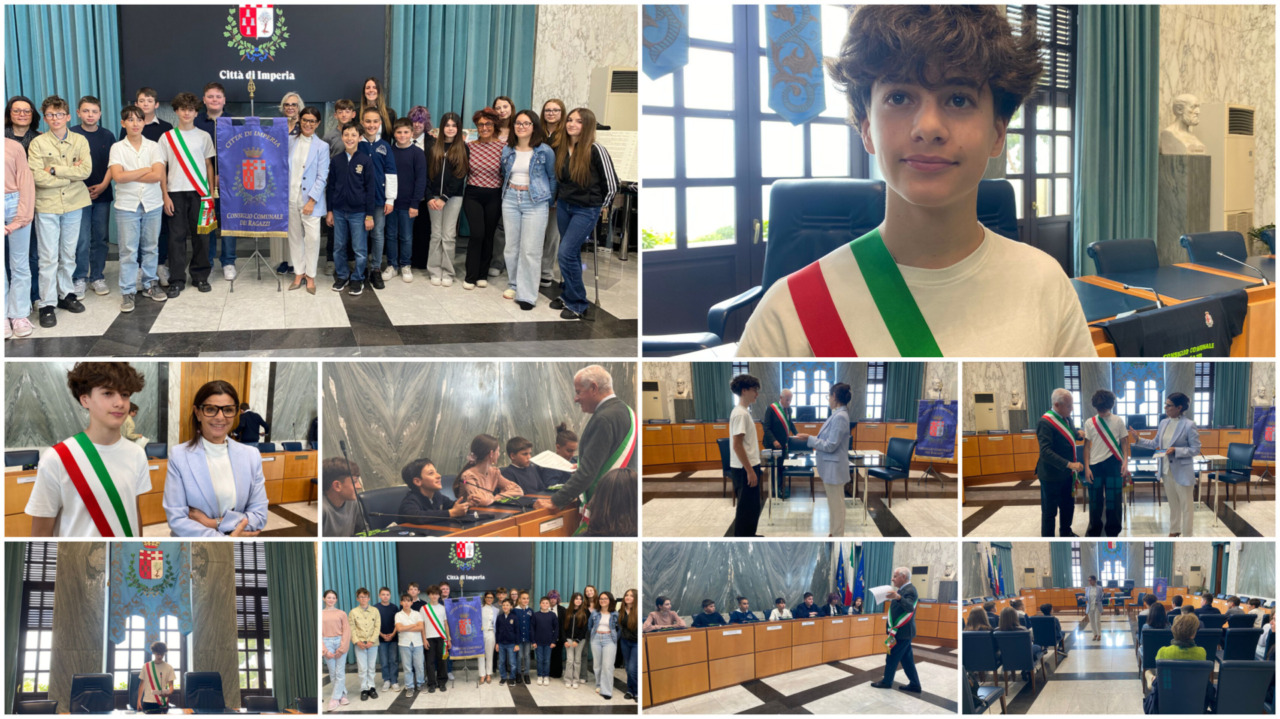 Stefano Marvaldi sindaco dei Ragazzi e delle Ragazze di Imperia