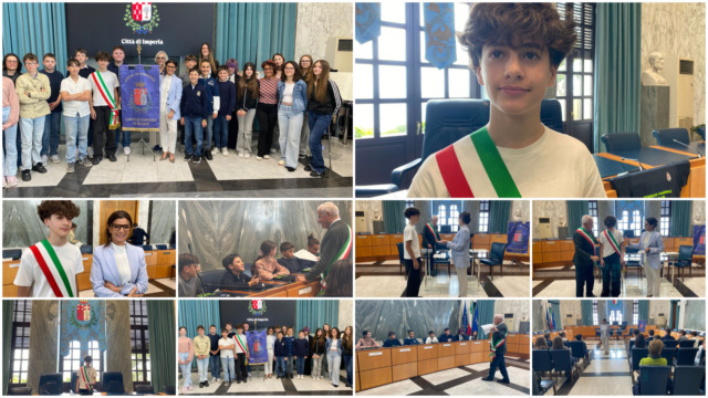 Stefano Marvaldi sindaco dei Ragazzi e delle Ragazze di Imperia