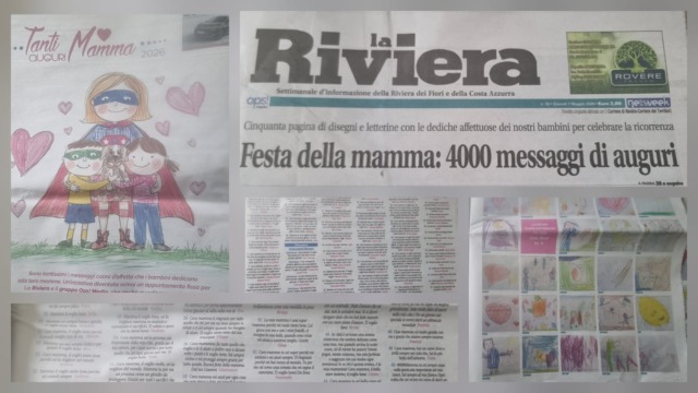 Festa della mamma: su La Riviera 4000 messaggi di auguri dai vostri bimbi