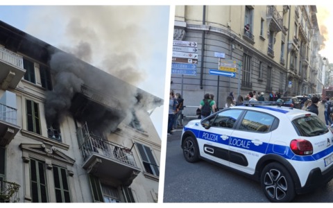 Incendio in un appartamento in Via Zeffiro Massa a Sanremo