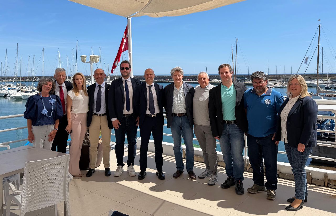 Il presidente della Federazione Ginnastica in visita in Riviera