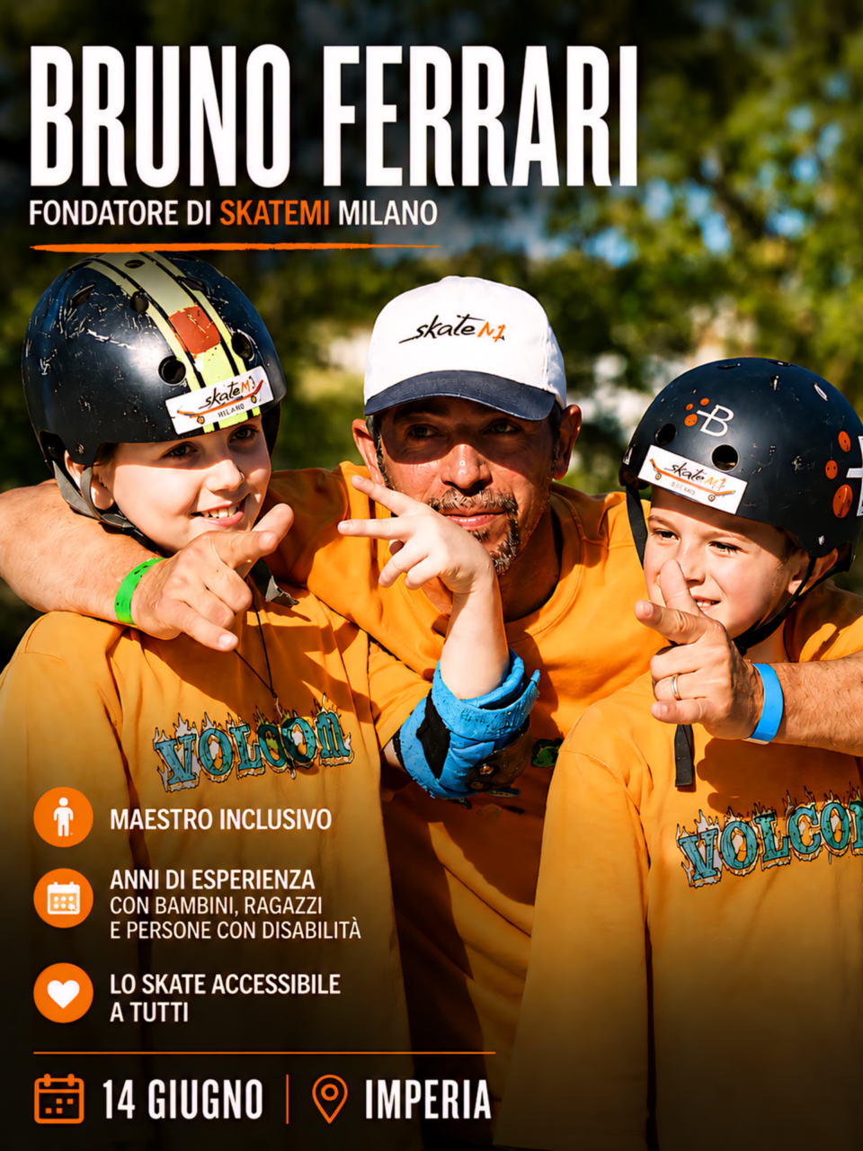 Skateboard come strumento di inclusione: arriva “Una giornata in movimento”