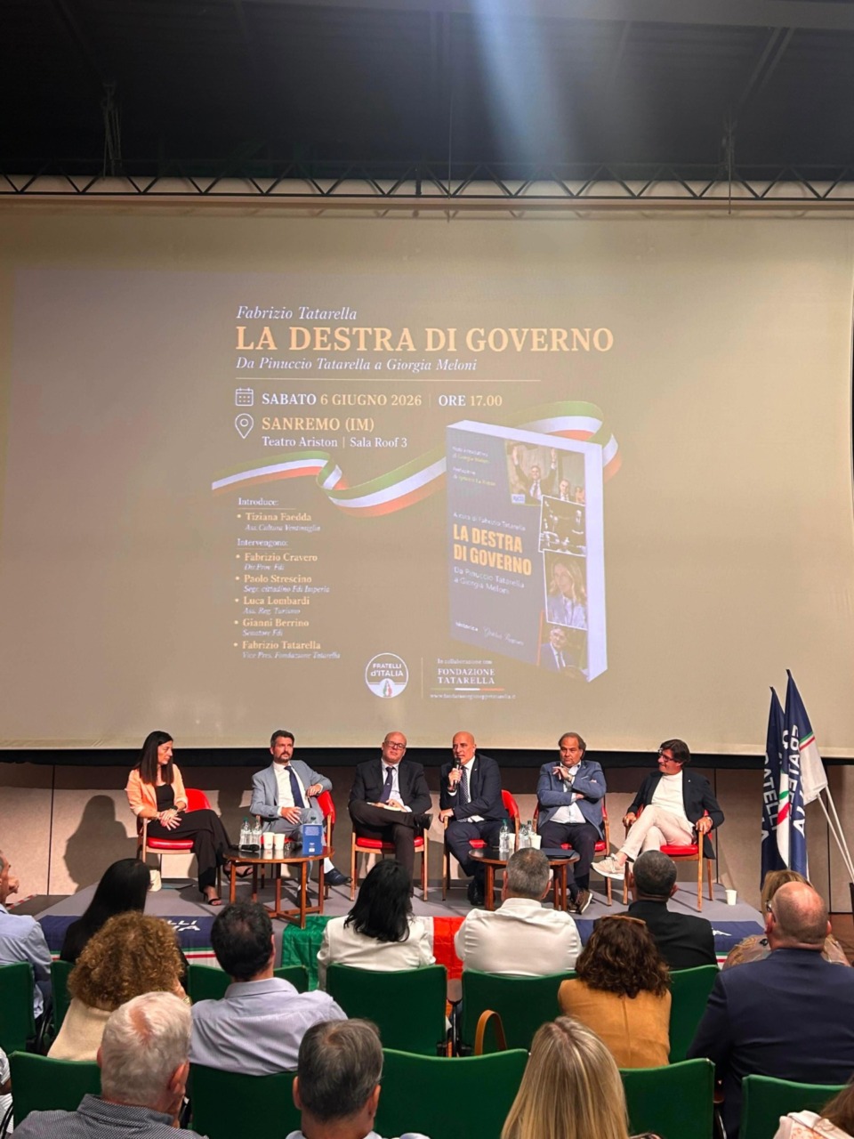 La Destra di Governo, presentato all’Ariston il libro di Fabrizio Tatarella