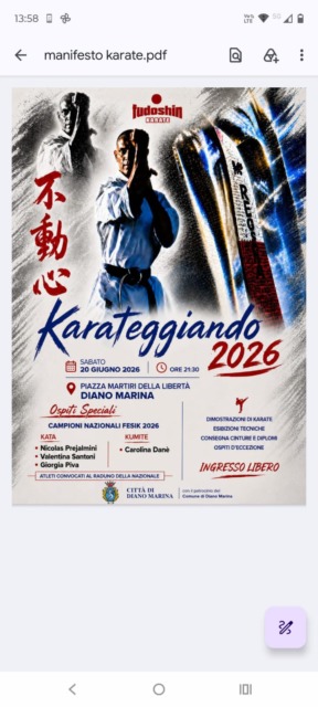 Fudoshin Karate Liguria: festa di fine anno a Diano Marina