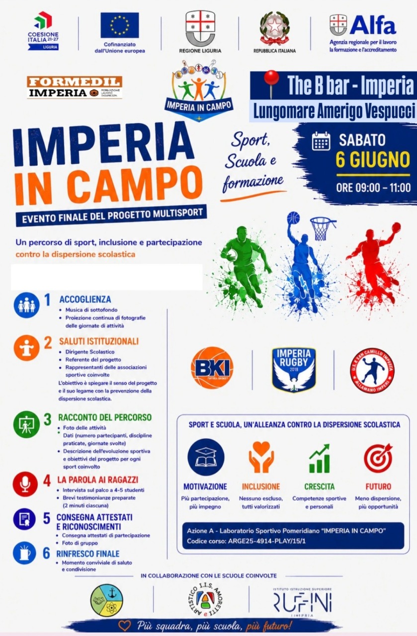 Puntata finale di “Imperia in campo” contro la dispersione scolastica