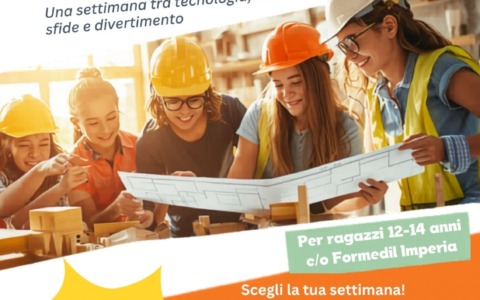 Formedil Imperia lancia il “Summer Lab delle Costruzioni”: tecnologia, creatività, sicurezza e divertimento per ragazzi dai 12 ai 14 anni
