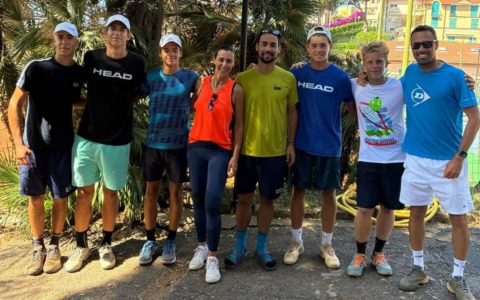 Fabio Fognini e Flavia Pennetta tengono a battesimo il Summer Camp del Circolo Tennis Samremo