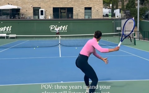 La semifinalista di Wimbledon si allena a Bordighera