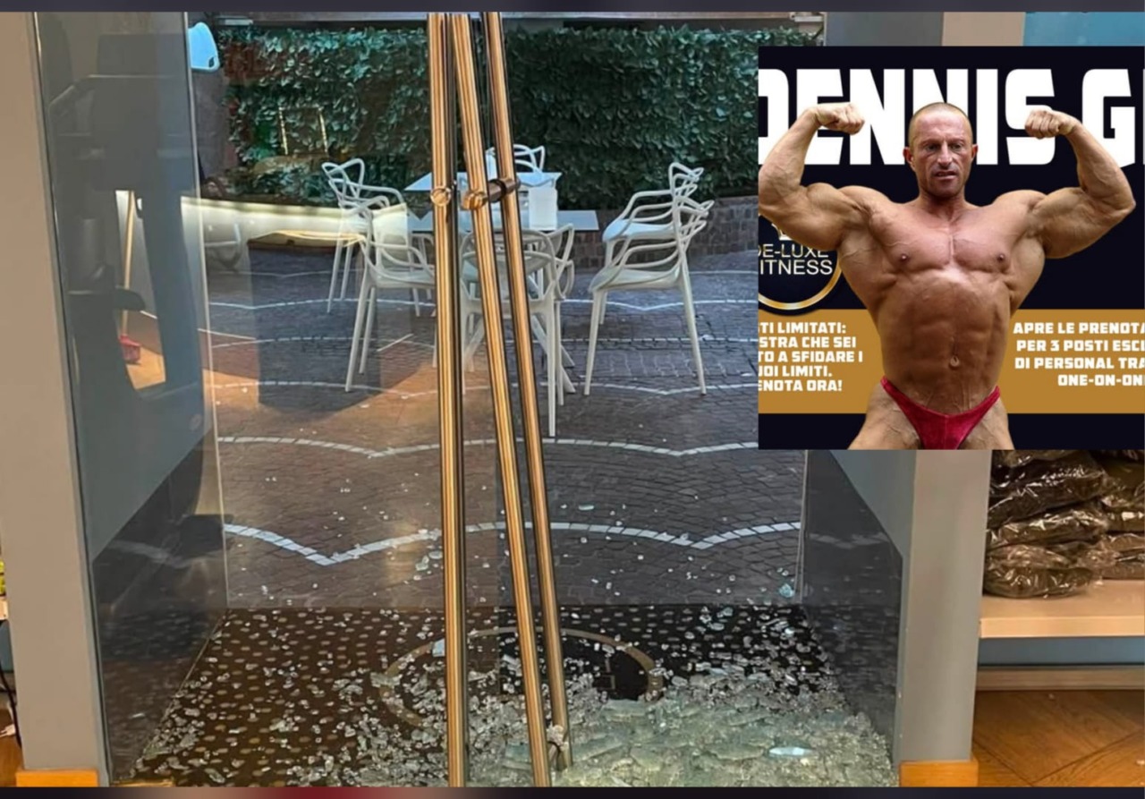 Spaccata dei ladri nella palestra vip di Dennis Giusto a Bordighera